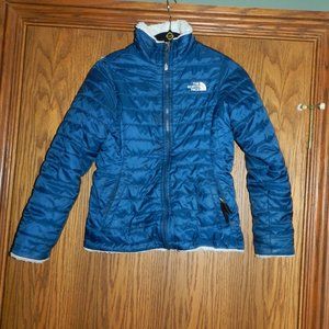 Girl's North Face Teal Blue Reversible Jacket